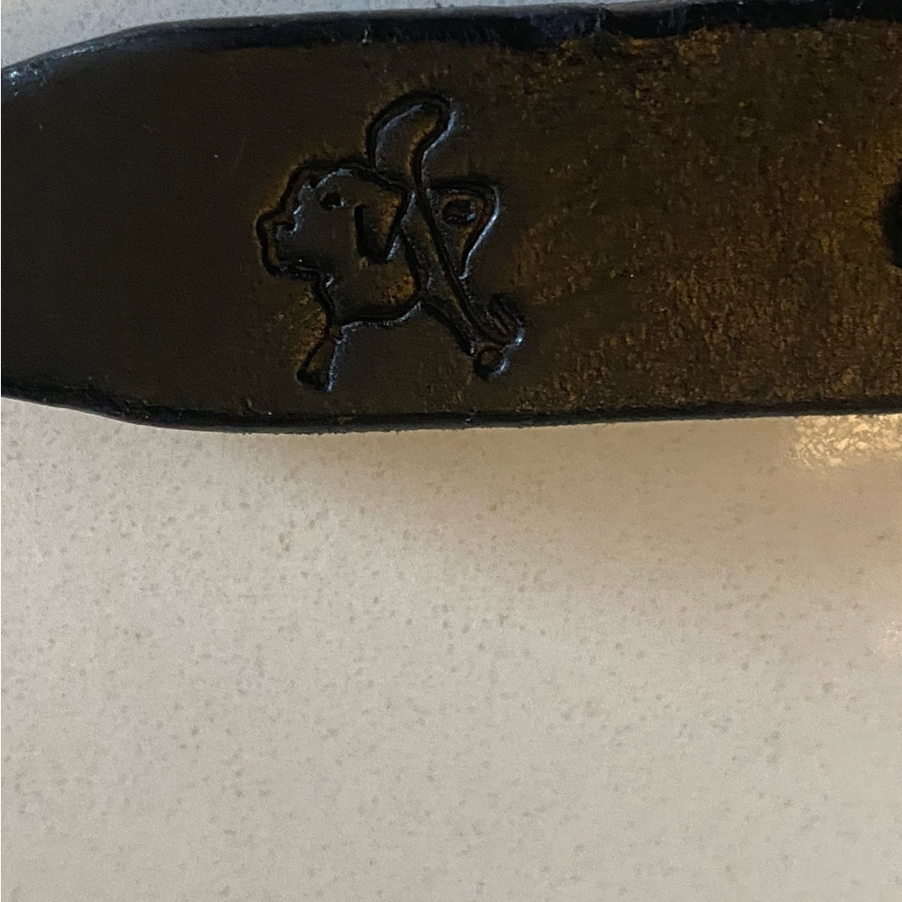 Black saddleback dog collar Medium